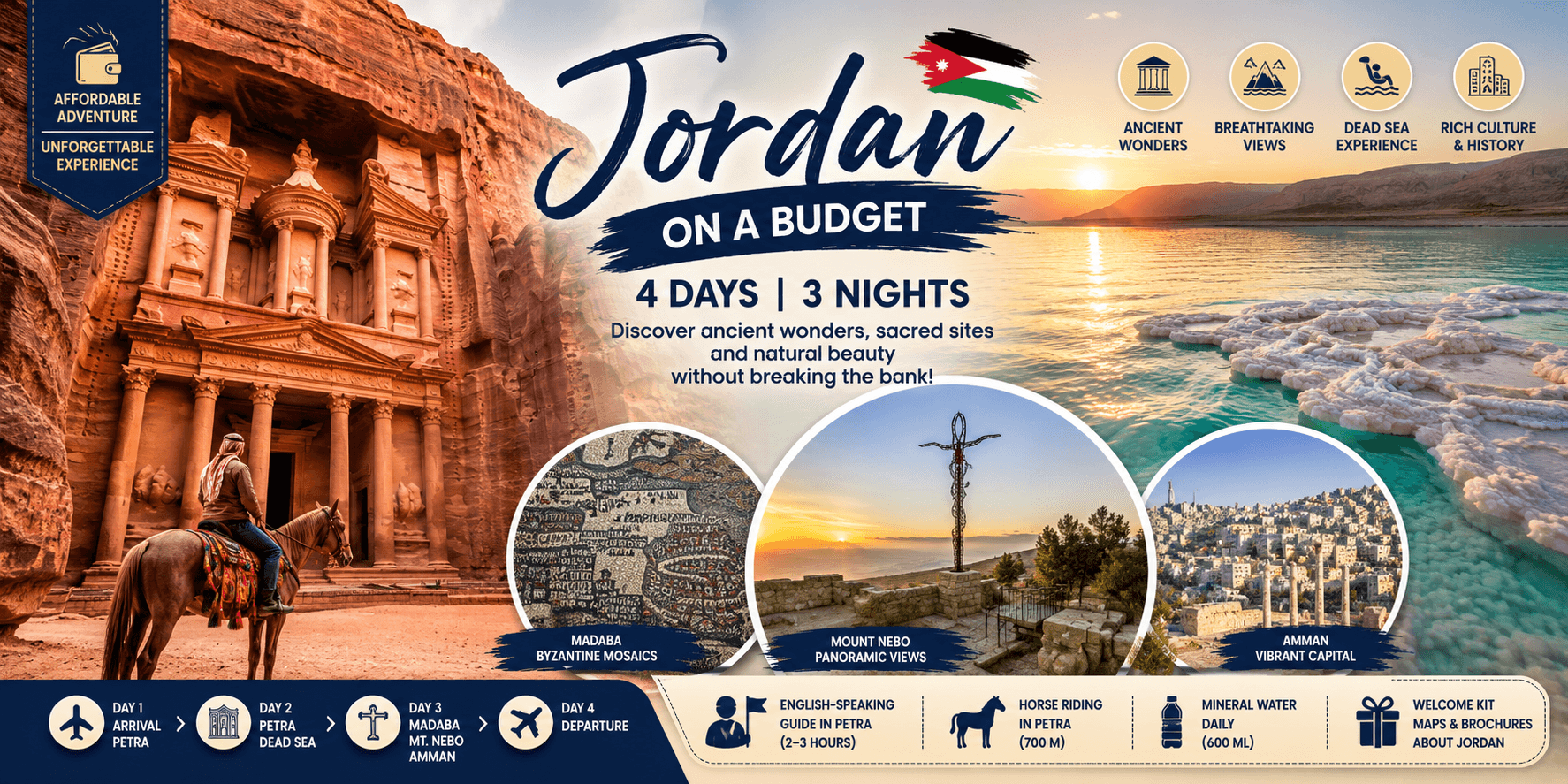 Jordan Budget Tour – 4 Days / 3 Nights - main image